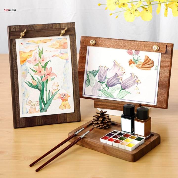 Easel%20Document%20Holders%20Free%20Standing%20Clipboard%20Flyer%20Display%20Artwork%20Rack%20Wood%20Sketching%20Creative%20for%20A4%20Size%20Documents%20Holder%20Drawing%20Board%20-%20Image%203