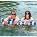 PVC Summer Inflatable Double Float Water Hammock Recliner Comfortable Foldable Air Mattress Swimming Pool Mat Sleeping Bed Chair. 