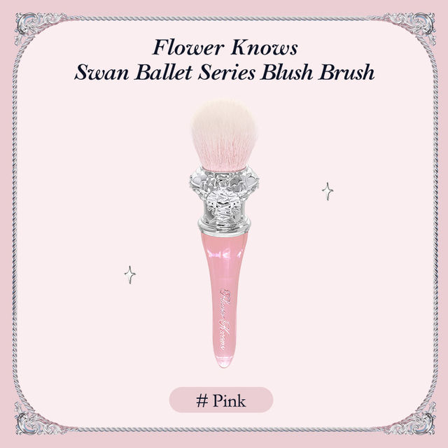 【Folio & Light】Flower Knows Little Angel Swan Ballet Series Love Blush Brush Fluffy Practical Brush Highlighter Bronzer Soft Makeup Brush