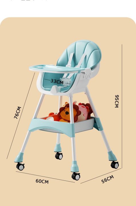 Foldable%20Baby%20High%20Chair,%20Infant%20Chair%20with%204%20Silent%20Wheel,%20Lightweight%20Multifunctional%20Toddlers%20Dining%20Chair%20for%20Feeding,%20Blue%20with%20Cushion%20%7C%20INeedz%20HC401%20-%20Image%202