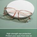 OQ BOGA 4 Colors Unisex Fashion Metal Full Rim Eye Protection Radiation Protection Computer Glasses Women Men Oval Frame Anti Blue Light Eyewear Higher Grade Italian Sunglasses Lacoste Sunglasses For Men Sunglasses For Women UV400 Protection Lens. 