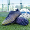 Big size 33-45 sale outdoor football sports shoes uni non-slip men futsal shoes cheap children soccer training sneakers. 