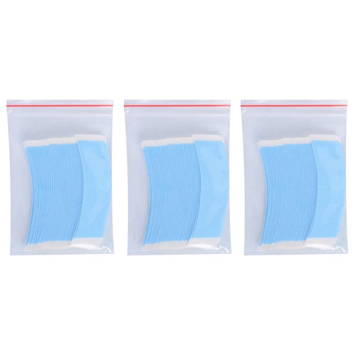 QUANBU 108Pc/Lot Strong Wig Double Tape Strips Fixed Hair System Adhesive Extension Lace Wig Waterproof Sweat Wig Film Adhesive
