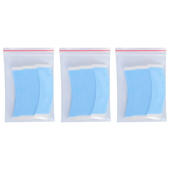 QUANBU 108Pc/Lot Strong Wig Double Tape Strips Fixed Hair System Adhesive Extension Lace Wig Waterproof Sweat Wig Film Adhesive