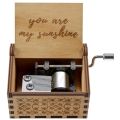 You Are My Sunshine Wood Music Boxes, Vintage Wooden Sunshine Musical Box Gifts for Birthday/Christmas/Valentine's Day. 