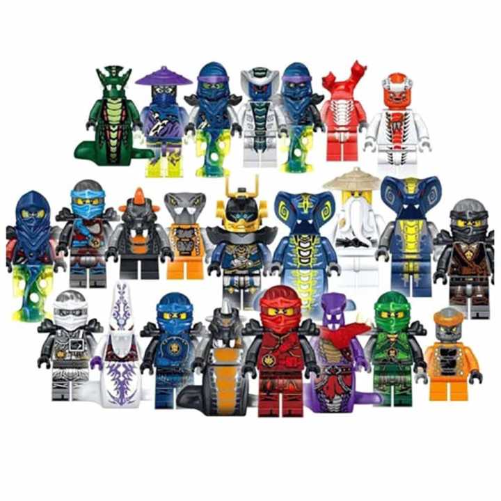 Set of 24 pcs Ninjago Mini Figures Kai Jay Sensei Wu Master