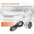 Universal for Car Engine Start Push Button Switch Ignition Starter Kit Blue LED Car Check Eengine Light. 