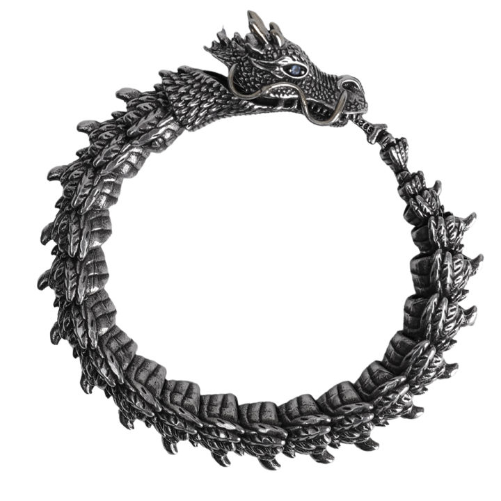 Collectible-grade%20Keel%20Chain%20Three-dimensional%20Dragon%20Bracelet%20Men's%20Domineering%20Dragon%20Head%20Retro%20Style%20Personality%20High%20Value%20-%20Image%209