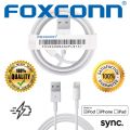 Apple iphone Cable Foxconn iphone USB Data Cable - 1m USB to Lightning Wired Cable. 