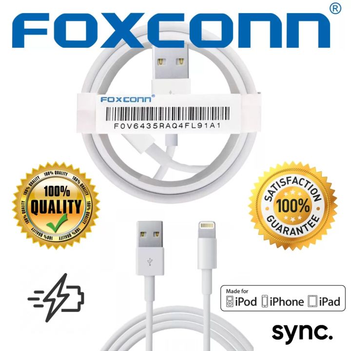 Apple%20iphone%20Cable%20Foxconn%20iphone%20USB%20Data%20Cable%20-%201m%20USB%20to%20Lightning%20Wired%20Cable%20-%20Image%203
