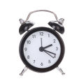 Mini Round Metal Alarm Clock Desk Stand Clock for Home Room Kitchen Office. 