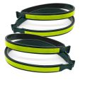 Trouser Clips-2 pair x Bike Trouser Clips-Green. 