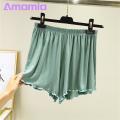 Amamia Women Summer Shorts Satin Quick Dry Summer Sleeping Pants. 