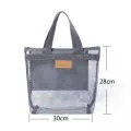 【ALLGOOD】 Waterproof Beach Bag Black Mesh Large Handbag Summer Durable Tote Bag Travel. 