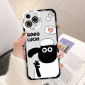 Lens Protector Sheep Silicone Phone Case for IPhone 11 12 13 14 15 Pro Max 7 8 Plus Se 2020 XS Max XS XR 12 13 Mini Covers Shockproof Phone Casing Shell.