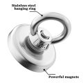 Super Strong Magnets N52 Iman Ima Magnetic Fishing Magneat with Countersunk Hole Eyebolt for Salvage Magnetic Fishing. 