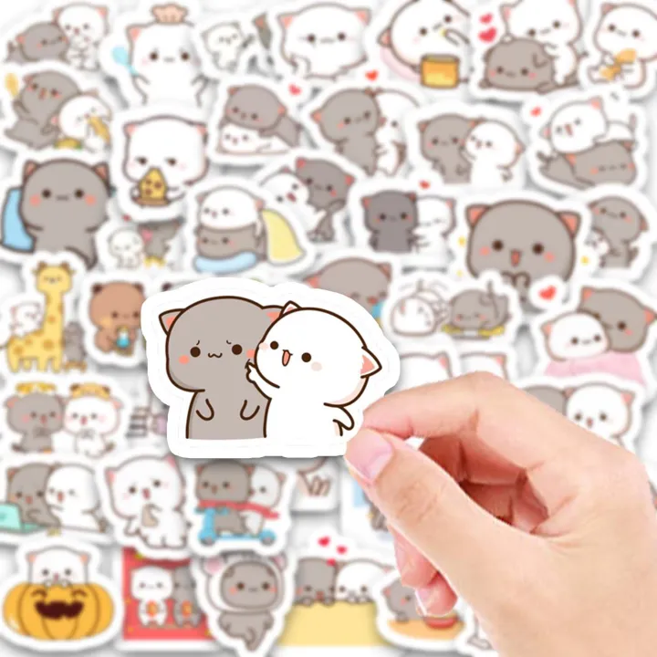 20/40/60%20pcs%20Cartoon%20Cute%20Cats%20Animal%20Sticker%20For%20Motorcycle%20Phone%20Skateboards%20-%20Image%205