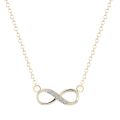 Cxwind Tiny Infinity Pendant Necklace with Zircon Infinity Love Promise Symbol Charm for Women chain Best Necklaces collares. 