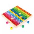 Wooden Multiplication Montessori Educational Wooden Toys Math Arithmetic Table Board Game for Kids Early Learning Gift. 