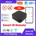 SmartLife Tuya WiFi IR Remote Control S06 Pro Built-in Temperature and Humidity Sensor for Smart Home to control TV Air Condition IR related devices works with Alexa Google Home Control from anywhere. 