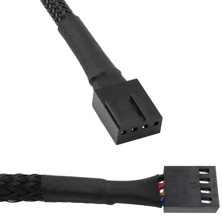 4PCS%204%20Pin%20PWM%20Fan%20Extension%20Power%20Cable%20Connector%20Case%20Male%20to%20Female%20Extending%20Cables%20for%204%20Pin/3Pin%20Fan%20-%20Image%204