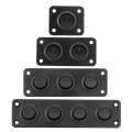 【2】 1/2/3/4 Gang Dash Rocker Toggle Switch Panel Waterproof Parts LED for RV Yacht Car Marine Boat 12V. 