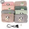 hot pack Reusable Electric Hot Water Bag Warmer Heat Pack Cute Rechargeable Safety Rabbit Fur Reusable Hot Water Bottle US/EU Plug HandFirst Aid Kits. 