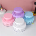 Transparent Jewelry container Delicate Double layers Storage box cake shape for Home organization Jewelry storage Children's. 