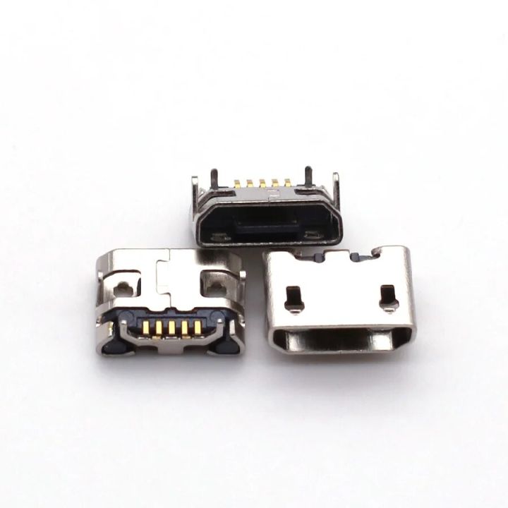 100pcs%20Micro%20USB%205pin%20no%20side%20Ox%20horn%20female%20usb%20socket%20Flat%20mouth%20four%20legs%20socket%20mini%20usb%20connector%20-%20Image%203