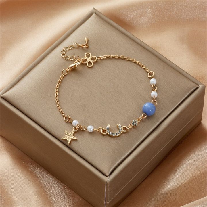 Korean%20Simple%20Star%20Moon%20Zircon%20Pearl%20Bracelet%20For%20Women%20Ladies%20Cute%20Elegant%20Exquisite%20Shiny%20Link%20Chain%20Bracelet%20Charm%20Jewelry%20-%20Image%202