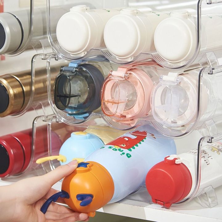 Plastic%20Cup%20Holder%20Transparent%20Stackable%20Water%20Bottle%20Holder%20Anti-Fall%20Saving%20Space%20Water%20Bottle%20Storage%20Rack%20Pantry%20-%20Image%203