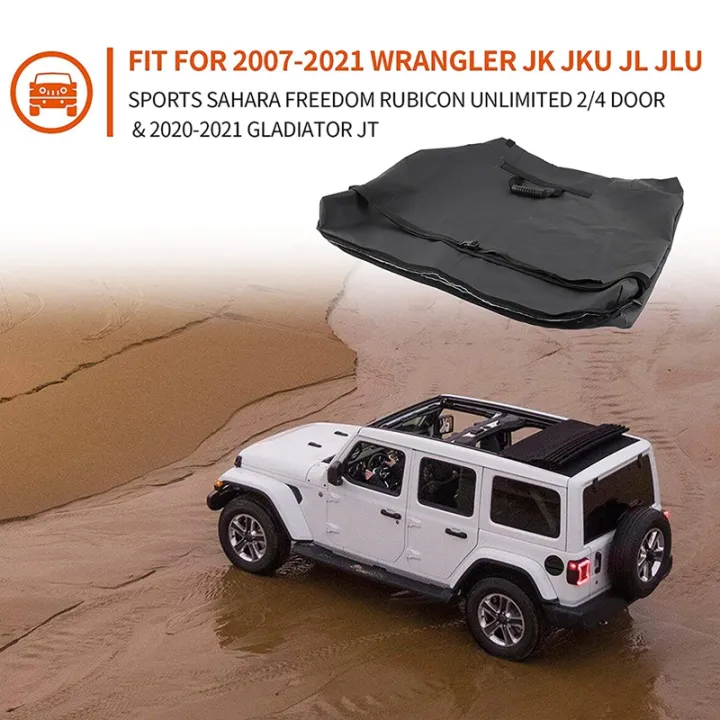 Freedom%20Top%20Panels%20Storage%20Bag%20for%20Jeep%20Wrangler%20JK%20JKU%20JL%20JLU%202%20Door%204%20Door%20Hard%20Top%20Models%20JT%202007-2021%20(Black)%20-%20Image%203