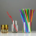 100Pcs Neon Coloured Straws Flexible Bendy Plastic Birthday Party Wedding Drinking Straw. 