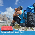Folding Foam Waterproof Seat Pad Chair Cushion Red+Black. 