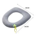Winter Warm Toilet Seat Cover Closestool Mat Washable O-shape Pad Bathroom Accessories Knitting Pure Color Soft Bidet Cover. 