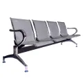 STEEL VISITOR SEATING - 4 SEATER. 