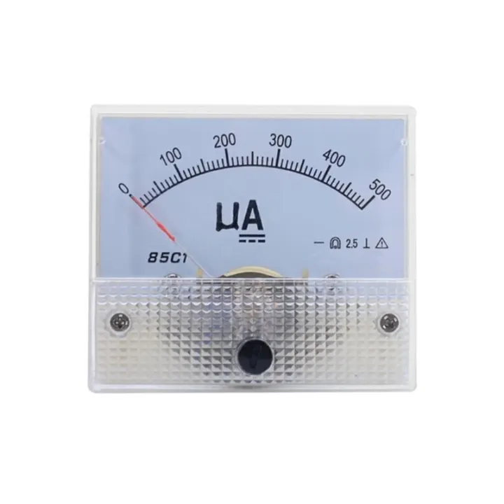 Microamper Dc 85c1 a Analog Current Meter Panel Dial Current Gauge Pointer Ammeter ...
