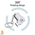 USB 3.0 USB Flash Drive 32 GB Rotation Pen Drive 32GB Pendrive USB Memory Stick with Stainless Steel Keychain Flash Drives. 