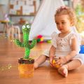 Dancing Cactus Plush Toys Music Luminescent Singing Dance Singing Bluetooth Educational Toy High Quality. 