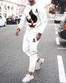 2022 spring men's sportswear set Autumn long sleeve T-shirt set colorful casual sportswear 2 piece fashion round neck Street. 