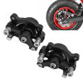1pair Disc Brake Calipers Aluminum Alloy Front Rear Disc Brake Calipers for MBX10 MBX11 Mini Dirt Bike Black. 