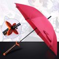 Umbrella For Men Anime Anime Ghost Slayer Personalized Creative Sunshade Samurai Windproof Umbrella. 