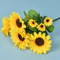 Artificial Flower Single Sunflower Flower Net Red Photo Home Hotel Living Room Decoration Pastoral Style Sun Bouquet. 