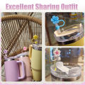 【Bestseller Alert】 Flower Straw Cover Caps Straw Tips Lid 10mm Reusable Dust-Proof Straw Topper For Stanleys Cup Party Decor. 