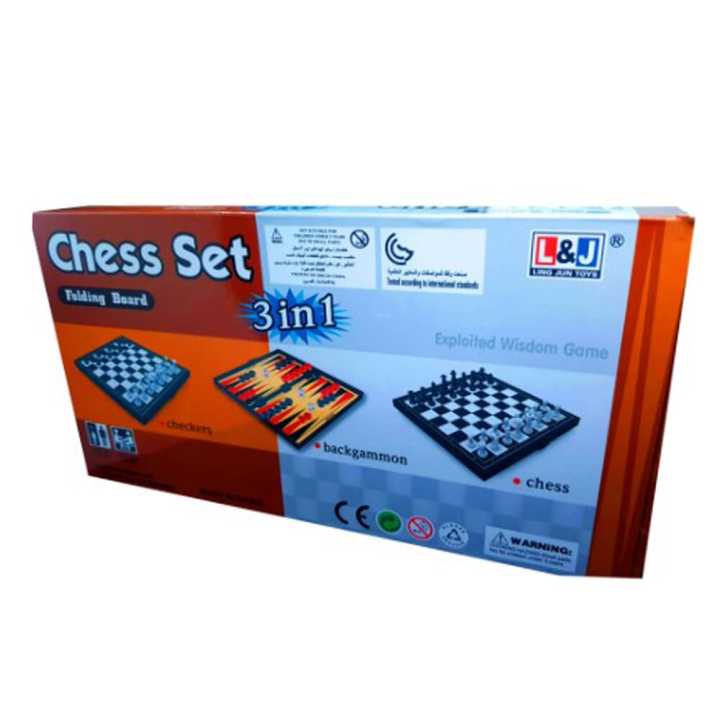 Chess Set, Unisex Play Chess Board ,3 In One Play Board