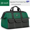 Sirend New Square Tool Bag with 30% More Capacity Waterproof Multi Pockets Tool Organizer Tool Pouch for Electrician Tools Bucket. 