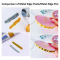 resin art accessories 30ml Acrylic Border Gold Paste DIY Crystal Epoxy Resin Jewelry Accessories Hand Painted Liquid Gold Powder Graffiti Art Pigment. 