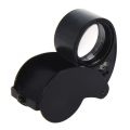 Gem Jewellery Checking LED Lens Black / 40x Magnifier Lens With / Gem Loupe / Best Zooming For Gem Inclusions. 