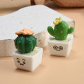 1/4PCS Creative Resin Simulation Cactus Ornament Cute Interior Bedroom Office Desktop Decorations Birthday Gift. 