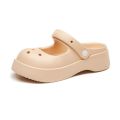 Women's Hole Shoes Summer Outdoor Wear Internet Hot Cute and Breathable Nurse Non-Slip Soft Bottom Beach Closed Toe Half Slippers Women. 